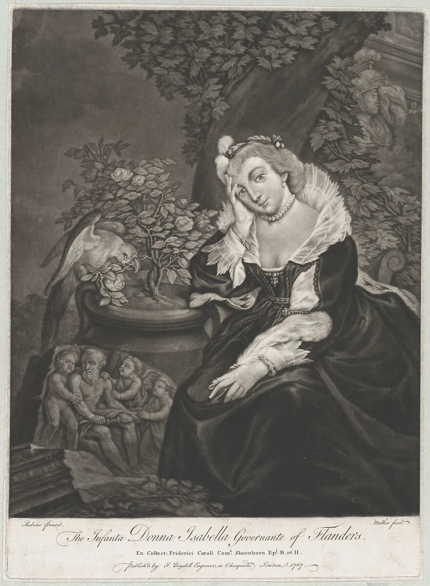The Infanta Donna Isabella, Governante of Flanders — Infanta Isabella Clara Eugenia|Johann Sebastian Müller|Peter Paul Rubens|John Boydell