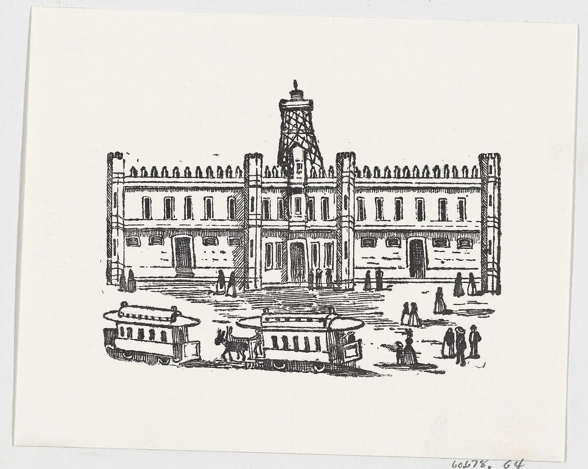 An everyday scene with people and carriages passing through the town square — José Guadalupe Posada|José Sanchez