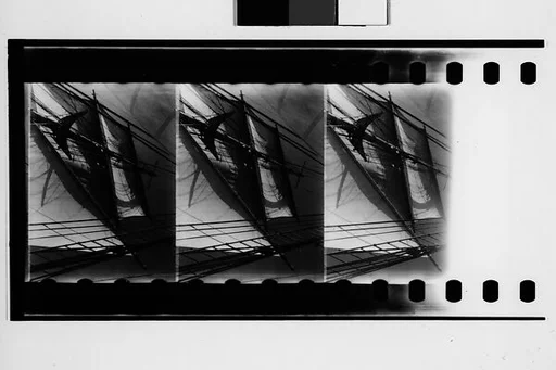 [South Seas: Three Motion Picture Film Frames of Cressida Rigging]