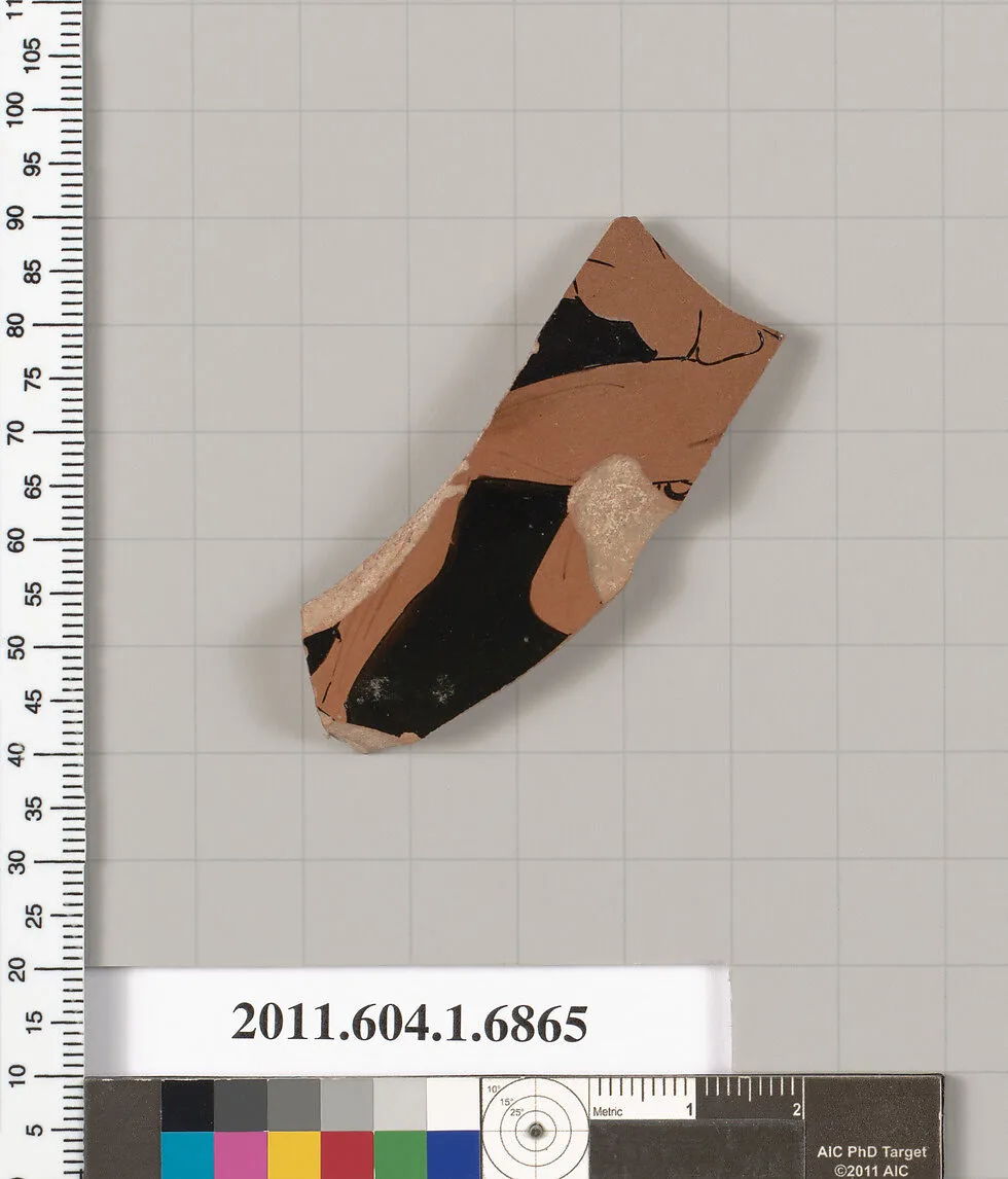 Terracotta fragment of a kylix (drinking cup) — Unknown