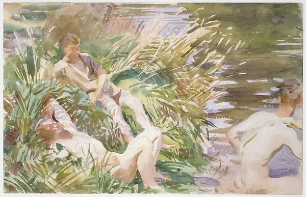 Tommies Bathing — John Singer Sargent