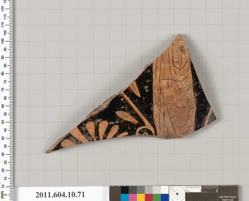 Terracotta fragment of a kylix (drinking cup)