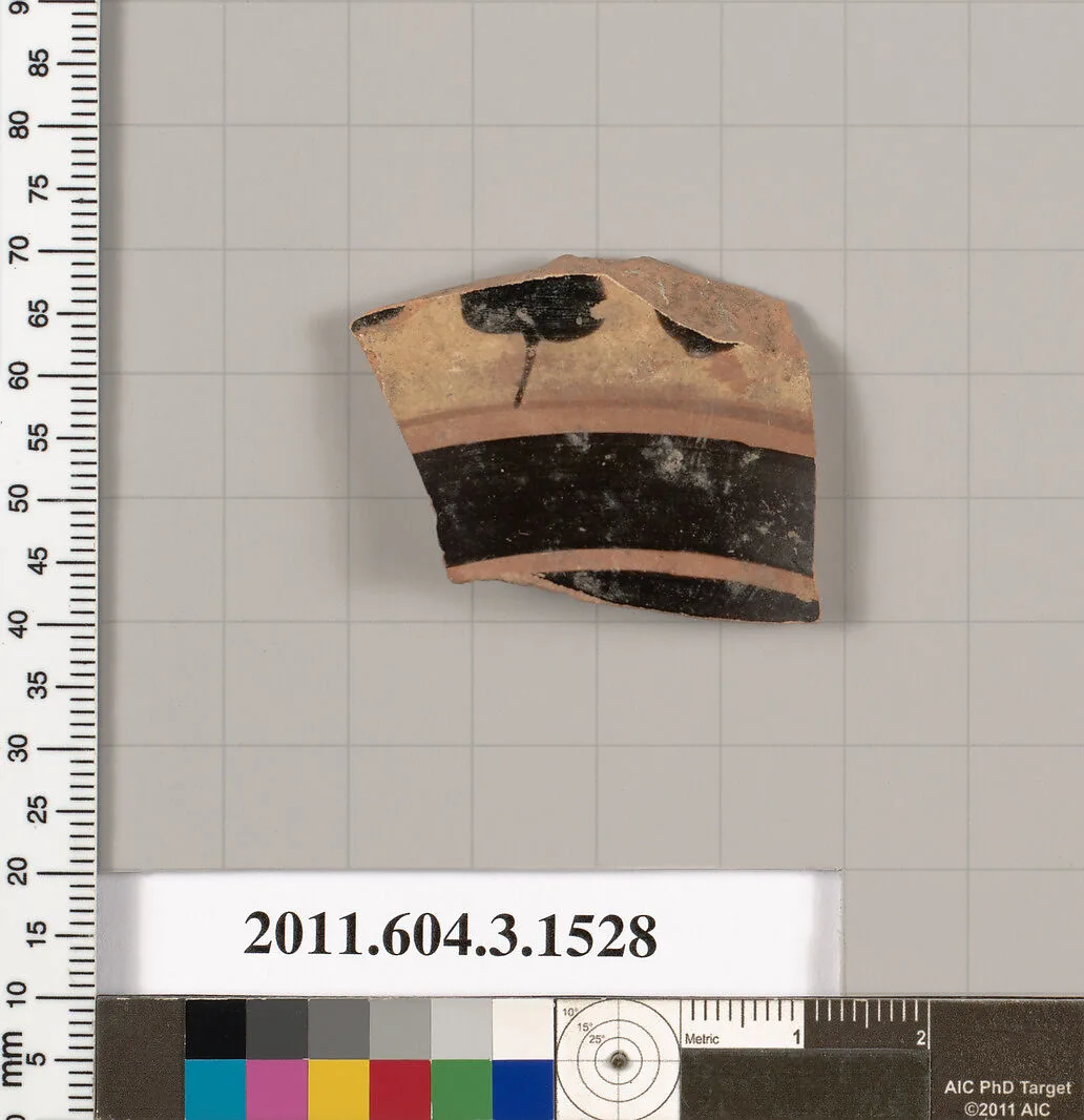 Terracotta fragment of a skyphos (deep drinking cup) — Unknown