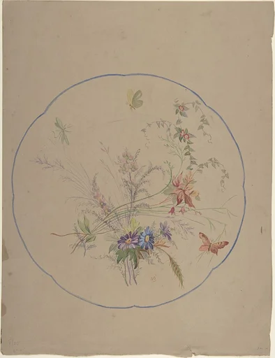 Design of Flower Sprays and Butterflies