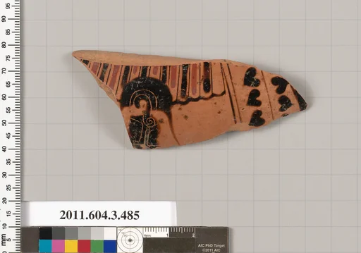 Terracotta fragment of a column-krater (bowl for mixing wine and water)