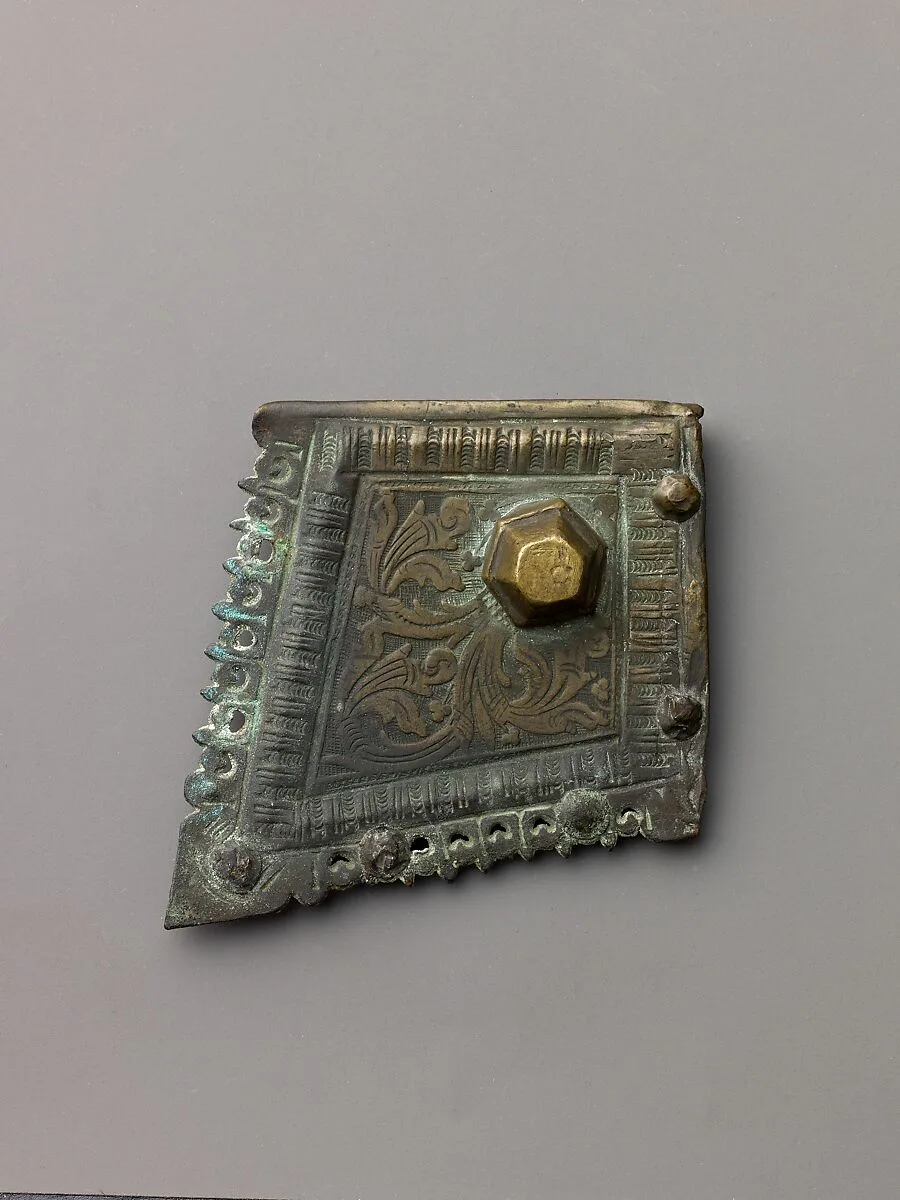 Engraved book binding mount — Unknown