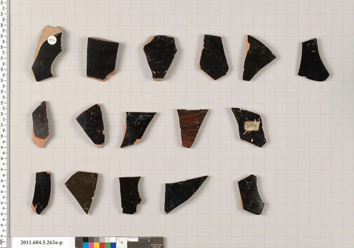 Terracotta fragments of kylikes (drinking cups) — Unknown