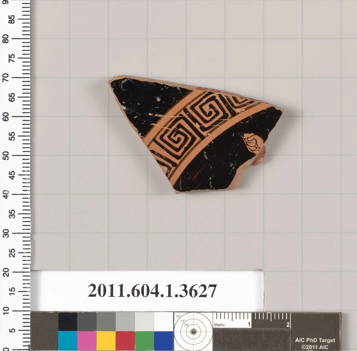 Terracotta fragment of a kylix (drinking cup) — Unknown