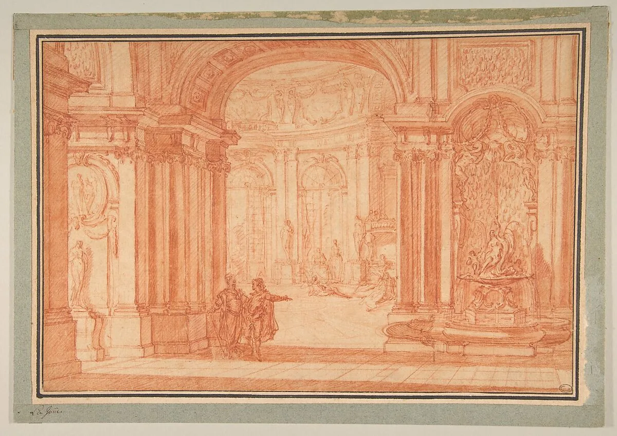 Study for the Rotunda of a Palace — Jacques de Lajoüe
