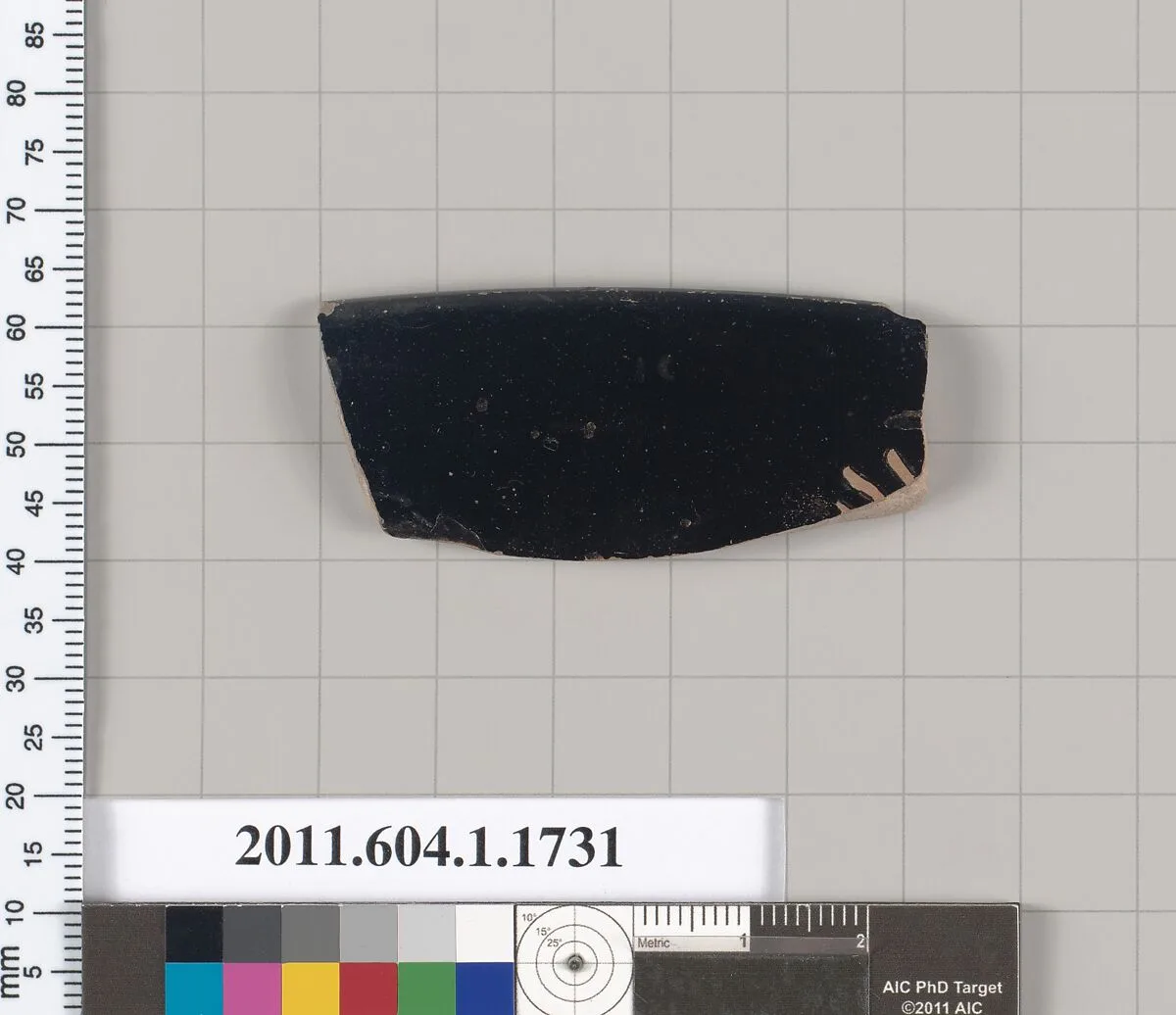 Terracotta rim fragment of a kylix (drinking cup) — Unknown