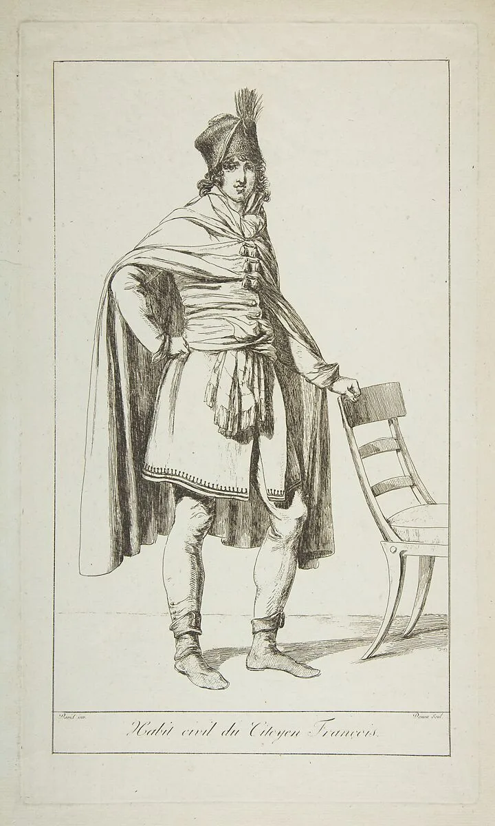 Civil Garb of the French Citizen — Jacques Louis David|baron Dominique Vivant Denon