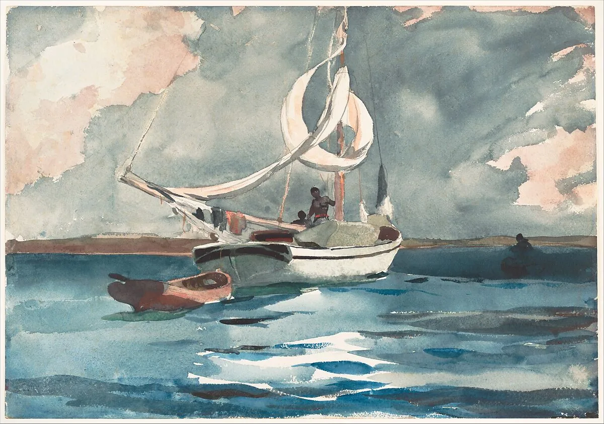 Sloop, Nassau — Winslow Homer