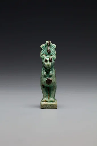 Lion(?) wearing an atef crown