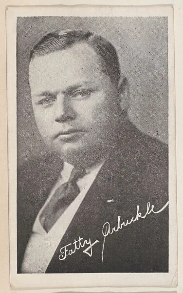 Fatty Arbuckle from Kromo Gravure "Leading Moving Picture Stars" (W623) — Kromo Gravure Photo Company, Detroit, Michigan