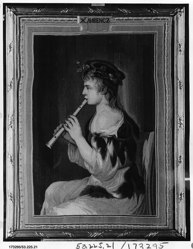 Girl Playing a Recorder