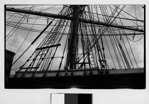 [Detail of Ship Mast and Rigging, New York City]