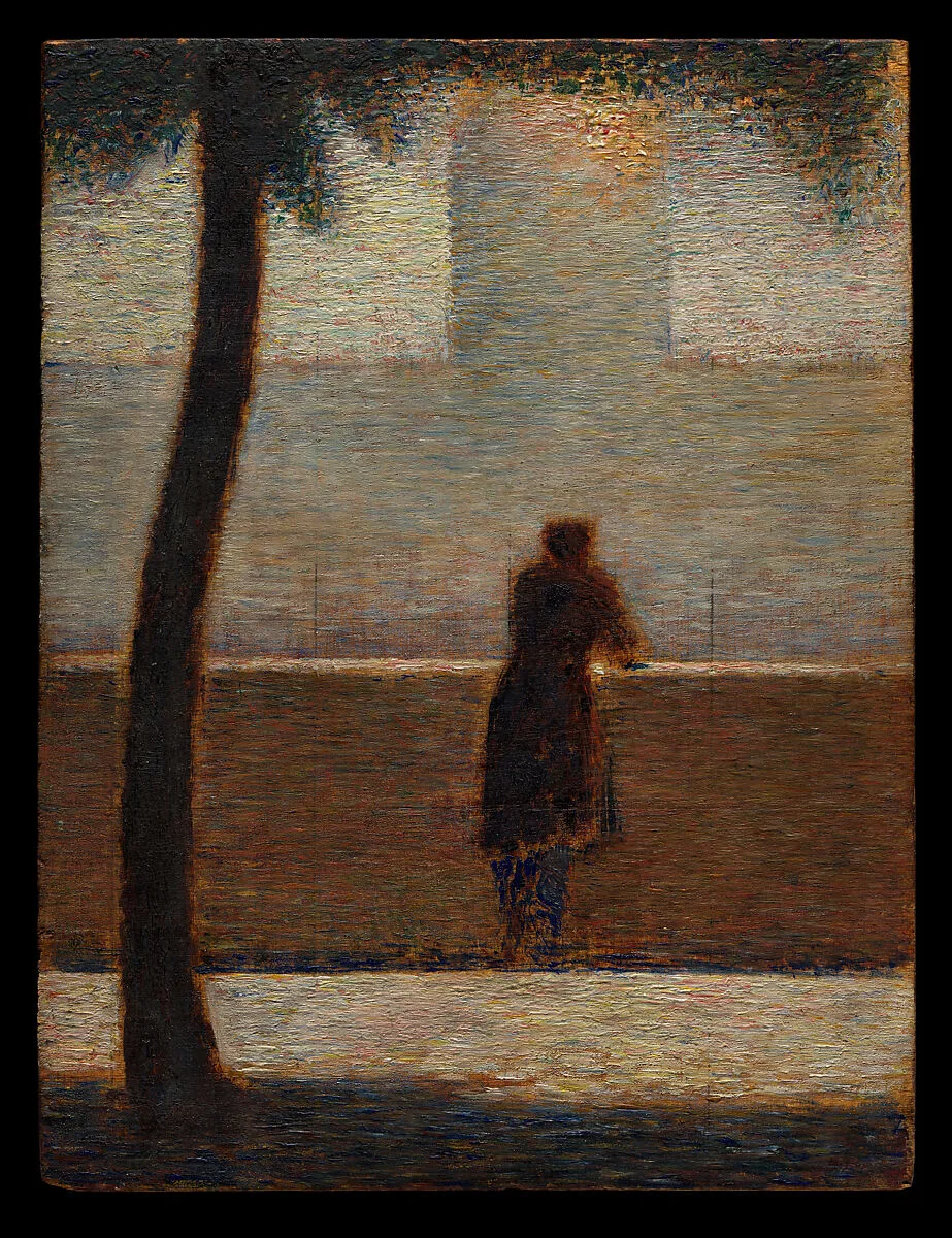 A Man Leaning on a Parapet — Georges Seurat