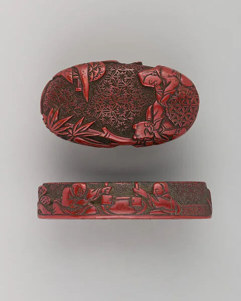 Sword-Hilt Collar and Pommel (Fuchigashira) — Unknown