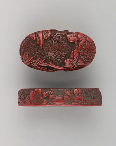Sword-Hilt Collar and Pommel (Fuchigashira)
