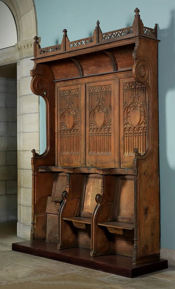 Triple Choir Stall with Canopy — Unknown