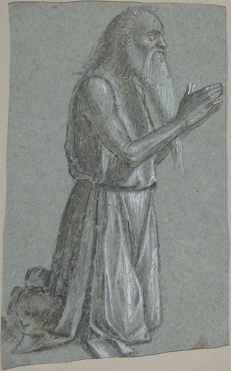 Saint Jerome (recto); Soldier with a Spear (verso) — Vittore Carpaccio