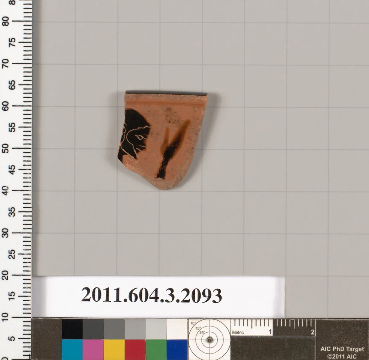 Terracotta rim fragment of a kylix (drinking cup) — Unknown