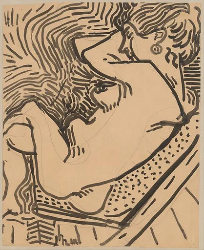 Seated Nude Asleep