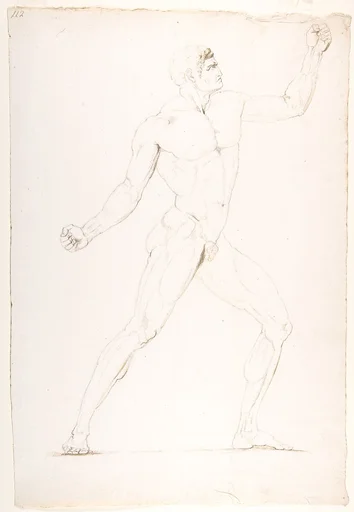Study of a Nude Man in Profile turned to the Right