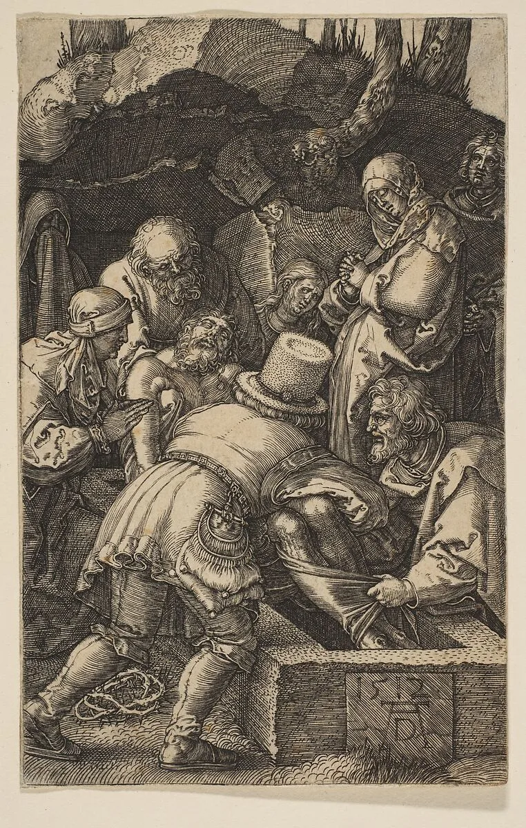 The Entombment, from "The Passion" — Albrecht Dürer