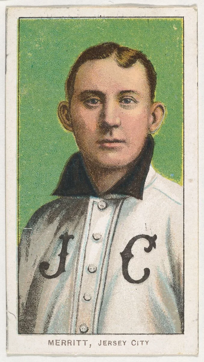 Merritt, Jersey City, Eastern League, from the White Border series (T206) for the American Tobacco Company — American Tobacco Company
