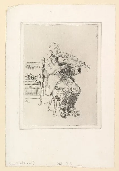 The Old Fiddler (The Small Plate) — Walter Richard Sickert