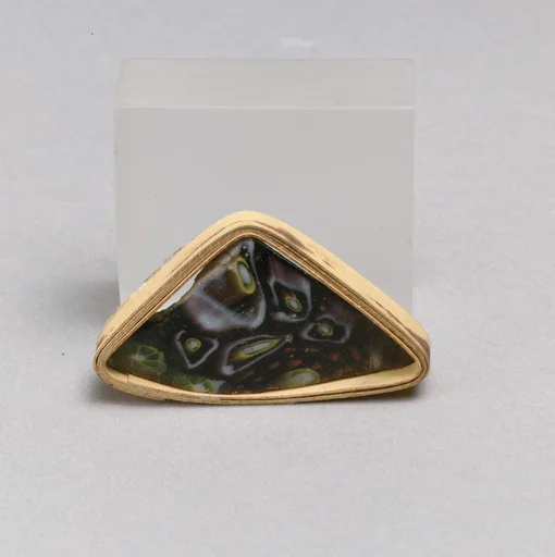 Glass mosaic bowl fragment