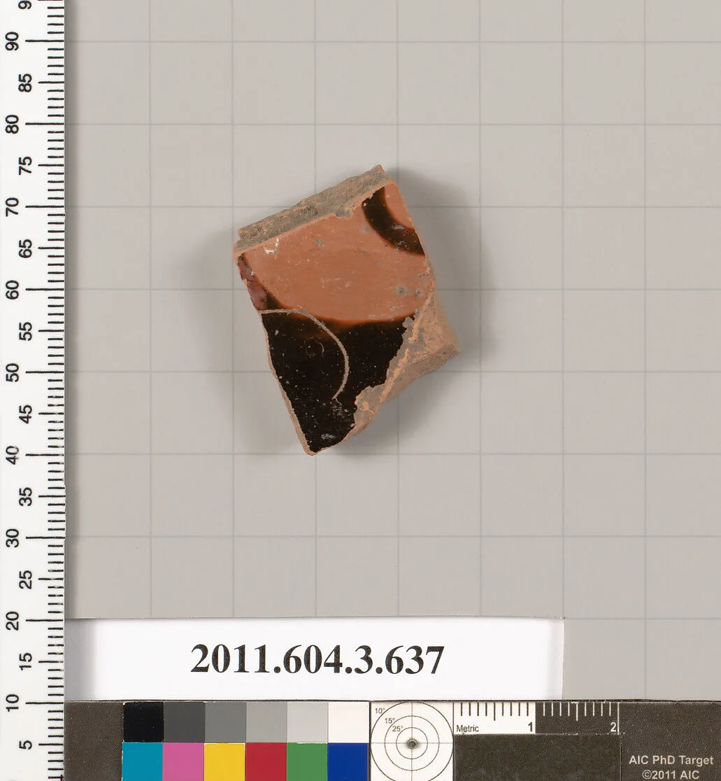 Terracotta fragment of a calyx-krater (bowl for mixing wine and water) or column-krater (bowl for mixing wine and water) — Unknown