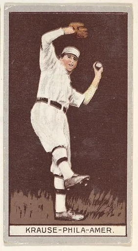 Krause, Philadelphia, American League, from the Brown Background series (T207) for the American Tobacco Company