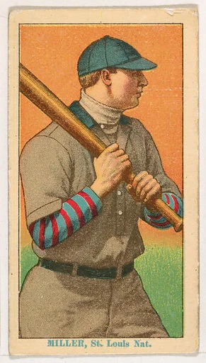 Dots Miller, St. Louis, from Coupon Cigarettes Baseball Issue, 1914-1916