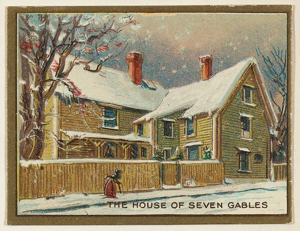 The House of Seven Gables, from the "Historic Homes" series (T69), issued with Helmar Cigarettes by S. Anargyros Tobacco Company — S. Anargyros Tobacco Company