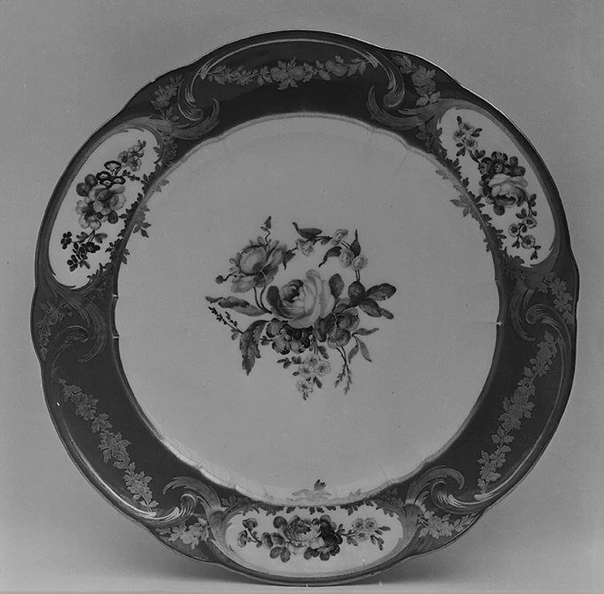 Plate (assiette à palmes) (1 of 102) (part of a service) — Sèvres Manufactory|Charles-Louis Méreaud