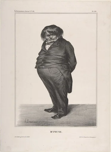 Clément-François-Victor-Gabriel Prunelle, published in La Caricature no. 138, June 27, 1833