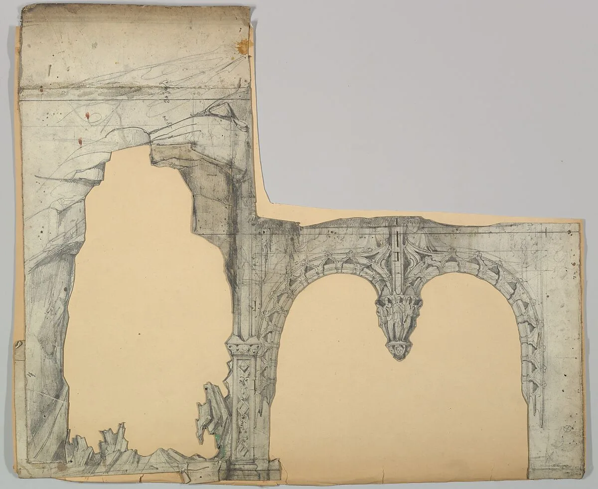Design for a Stage Set — Eugène Cicéri