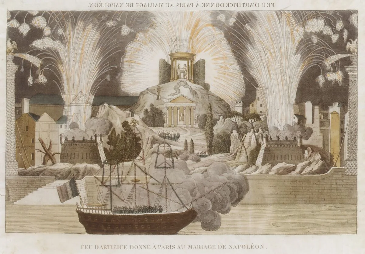 Feu d'Artifice donné à Paris au Mariage de Napoléon — Anonymous, French, 19th century