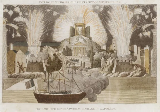 Feu d'Artifice donné à Paris au Mariage de Napoléon