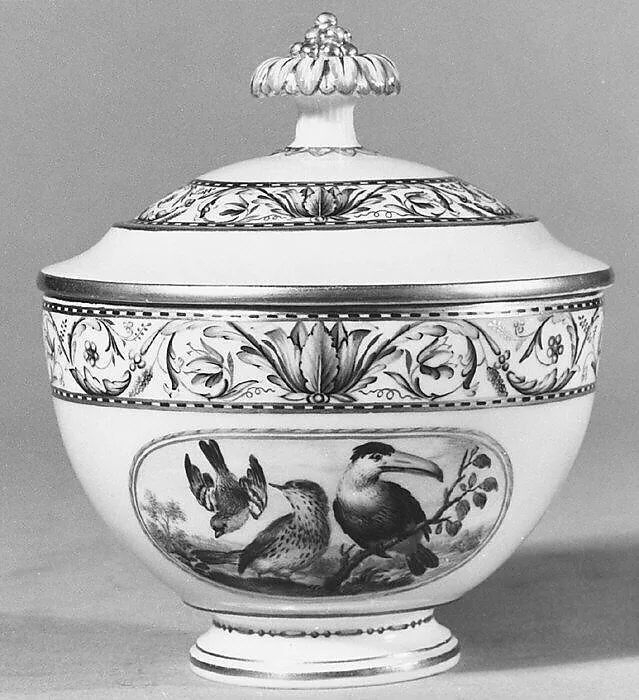 Sugar bowl with cover (part of a service) — Meissen Manufactory|Marcolini Period