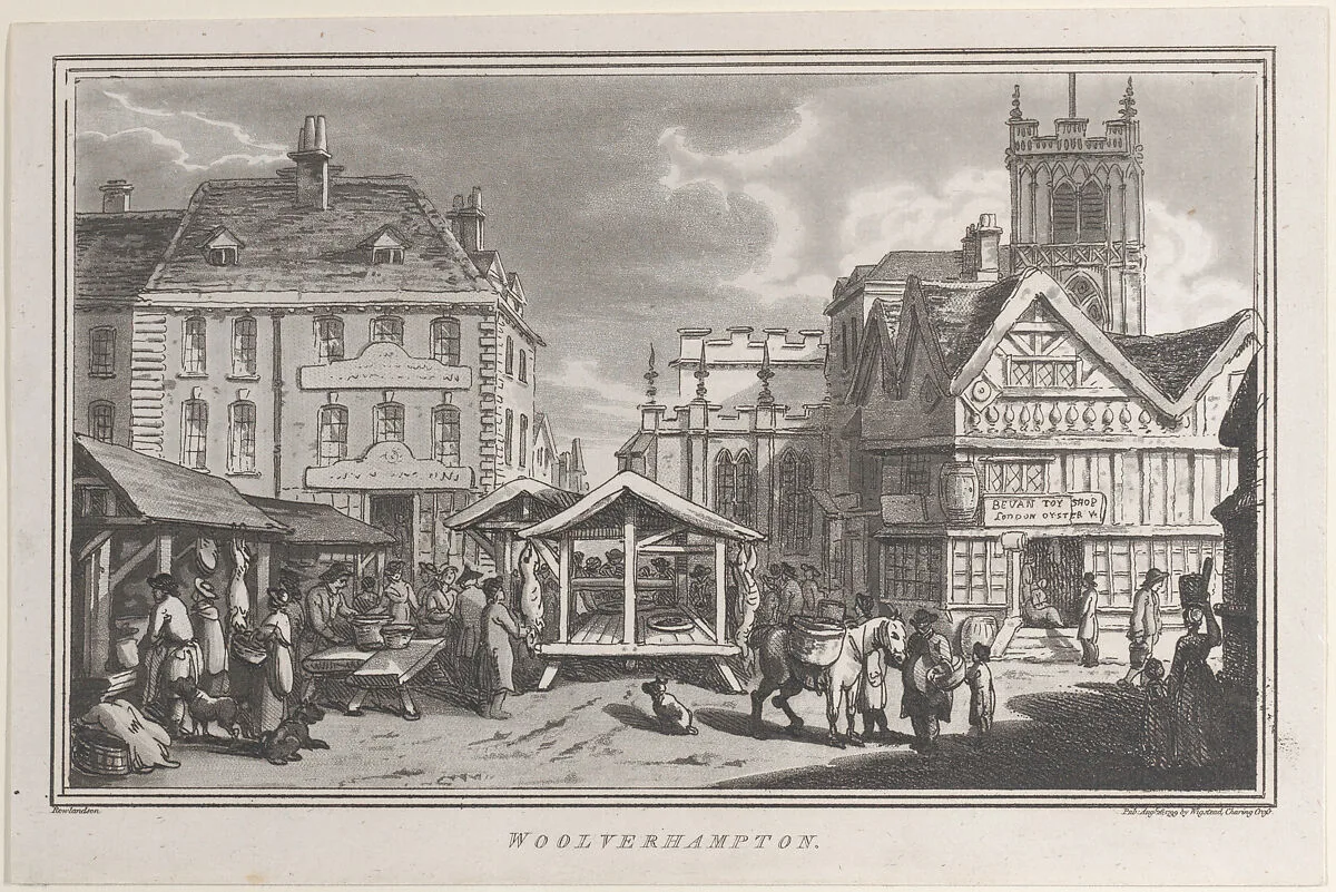 Woolverhampton, from "Remarks on a Tour to North and South Wales, in the year 1797" — Henry Wigstead|John Hill|Thomas Rowlandson|W. Wigstead