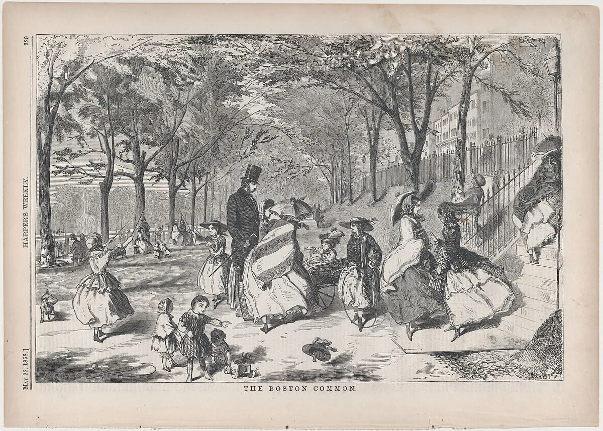 The Boston Common (from "Harper's Weekly," Vol. II) — Harper's Weekly|Winslow Homer|Harper & Brothers