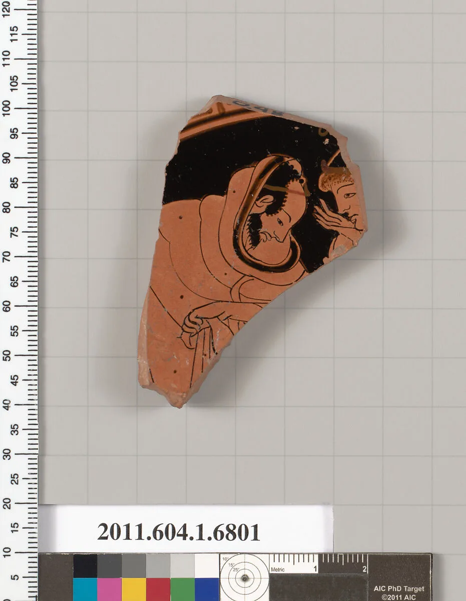 Terracotta fragment of a kylix (drinking cup) — Unknown
