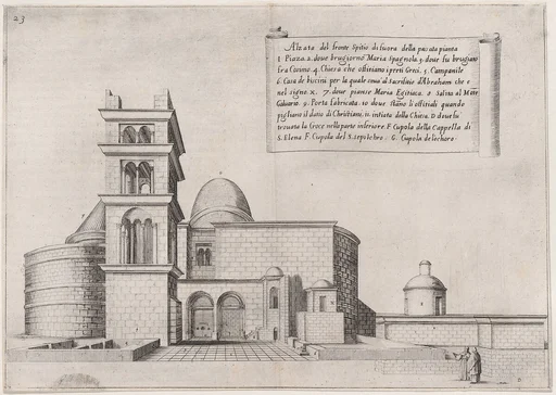 19th Plate, from Trattato delle Piante & Immagini de Sacri Edifizi di Terra Santa (Treatise of the Plans & Images of the Sacred Buildings of the Holy Land)