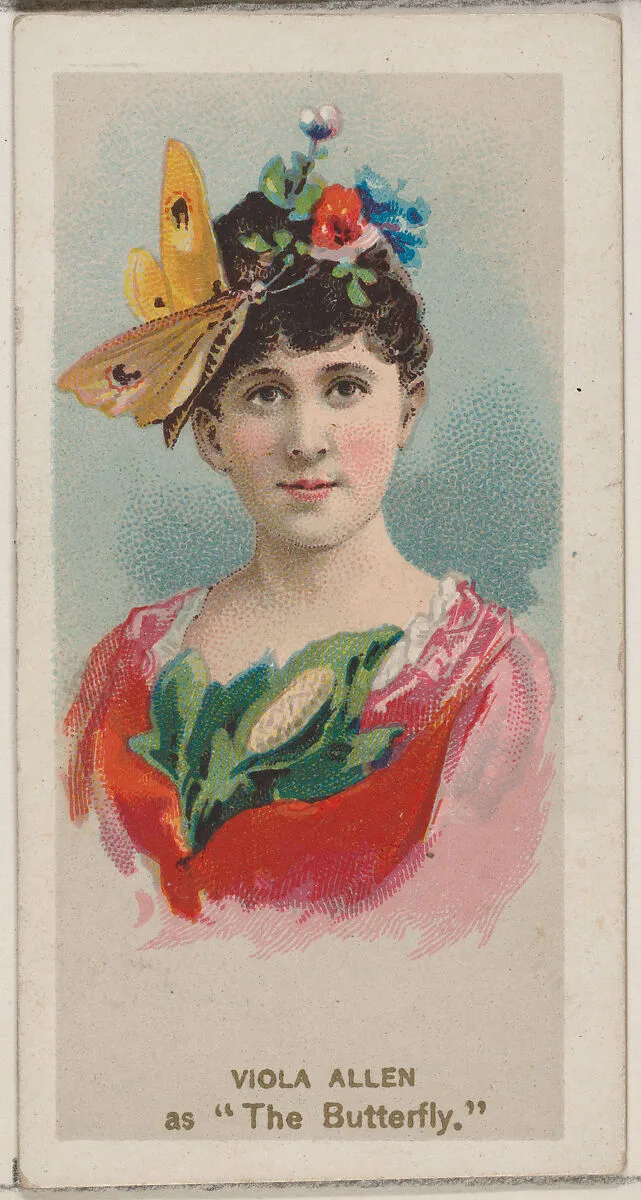 Viola Allen as "The Butterfly," from the series Fancy Dress Ball Costumes (N73) for Duke brand cigarettes — W. Duke, Sons & Co.|Knapp & Company