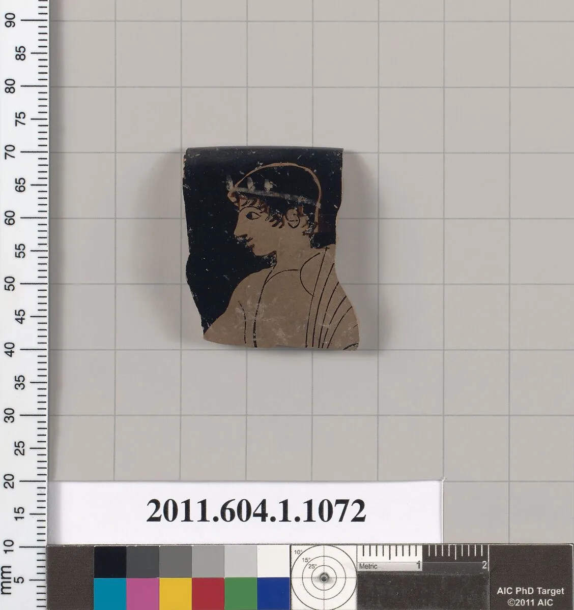 Terracotta rim fragment of a kylix (drinking cup) — Unknown