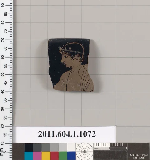 Terracotta rim fragment of a kylix (drinking cup)
