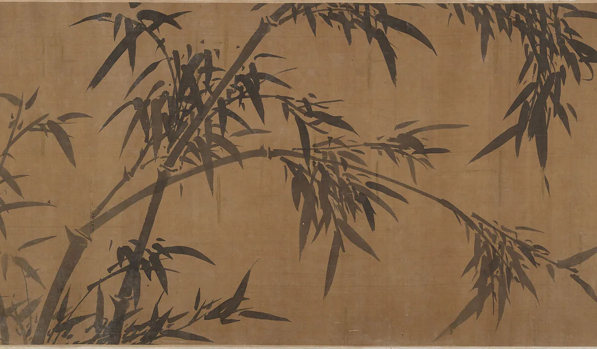 明 佚名 吳鎮(僞款) 枯木竹石圖 卷|Bamboos — Unidentified artist|Wu Zhen
